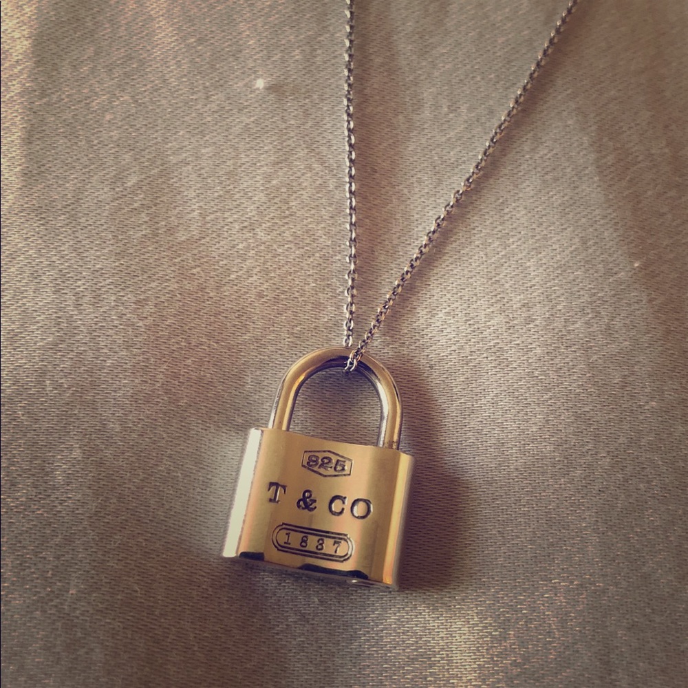 Tiffany & Co. padlock pendant necklace